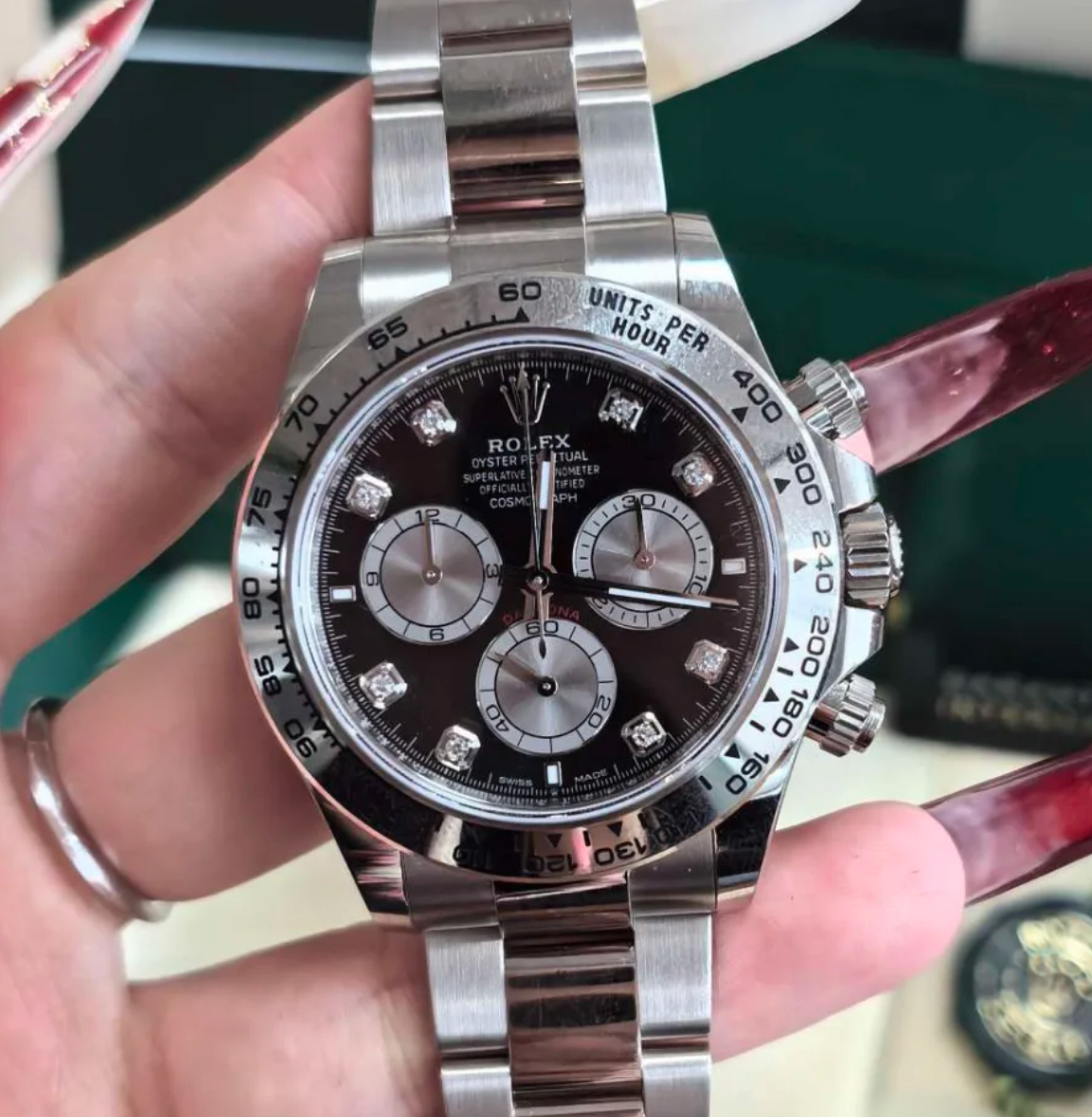 Brilliant watch on wrist